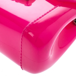 Pre Owned Furla Pink Rubber Candy Mini Crossbody Bag
