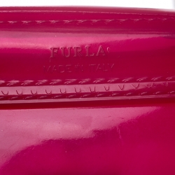 Pre Owned Furla Pink Rubber Candy Mini Crossbody Bag