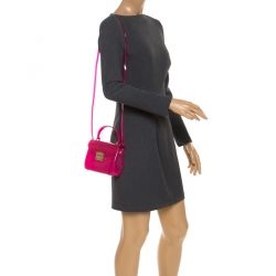 Pre Owned Furla Pink Rubber Candy Mini Crossbody Bag