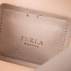 Pre Owned Furla Multicolor Glossy Rubber and Leather Push Lock Candy Satchel