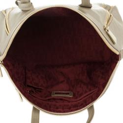 Pre Owned Furla Onyx Pebbled Leather 'Amazzone' Zip Hobo