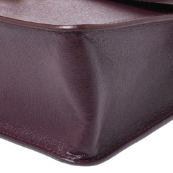 Pre Owned Furla Burgundy Leather Metropolis Shoulder Bag