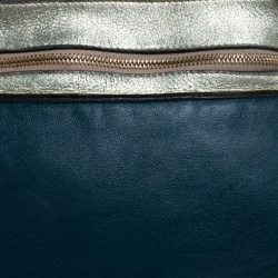 Pre Owned Furla Tricolor Leather Zip Hobo