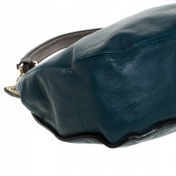 Pre Owned Furla Tricolor Leather Zip Hobo