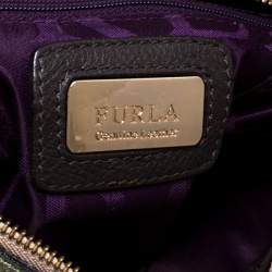Pre Owned Furla Tricolor Leather Zip Hobo