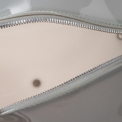 Pre Owned Furla Grey/Silver Rubber and Aluminium Candy Satchel