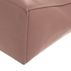 Pre Owned Furla Pink/Black Leather Eden Tote