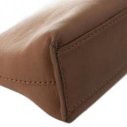 مملوكة مسبقًا Furla Brown Leather Make Up Pouch
