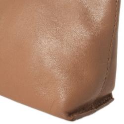 مملوكة مسبقًا Furla Brown Leather Make Up Pouch