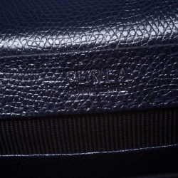 Pre Owned Furla Navy Blue Leather Mini Metropolis Crossbody Bag