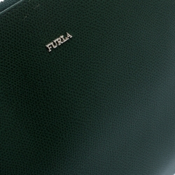 Pre Owned Furla Multicolor Lizard Print Leather Clutch