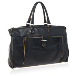 Pre Owned Furla Black Leather Limited Edition Handbag