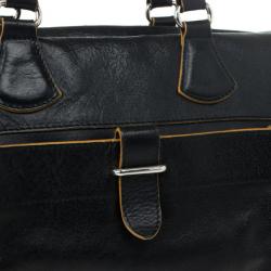 Pre Owned Furla Black Leather Limited Edition Handbag