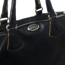 Pre Owned Furla Black Leather Limited Edition Handbag
