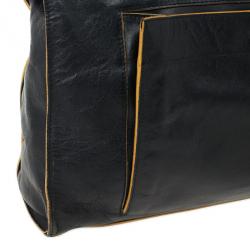 Pre Owned Furla Black Leather Limited Edition Handbag