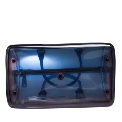 Pre Owned Furla Blue/Black Ombre Rubber Candy Satchel