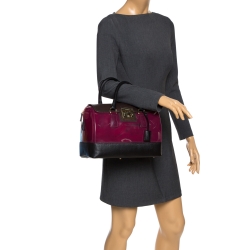 Pre Owned Furla Tricolor Rubber and Leather Candy Satchel