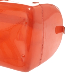 Pre Owned Furla Orange Rubber Candy Satchel