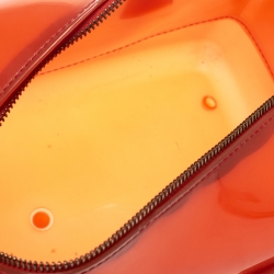 Pre Owned Furla Orange Rubber Candy Satchel