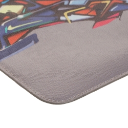 Pre Owned Furla Multicolor Printed Leather Wristlet Pouch