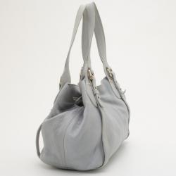 Pre Owned Furla Ametista Leather Buckle Detail Hobo Bag 