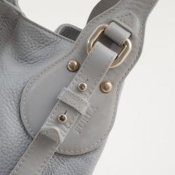Pre Owned Furla Ametista Leather Buckle Detail Hobo Bag 