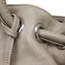 Pre Owned Furla Grey Leather 'Carmen XL' Shopper Tote