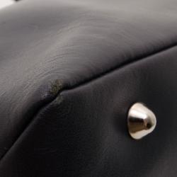 Pre Owned Furla Large Black Leather Tote 