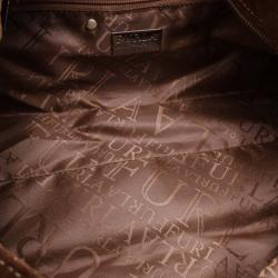 Furla Coffee Suede Hobo