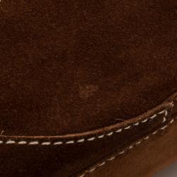 Furla Coffee Suede Hobo