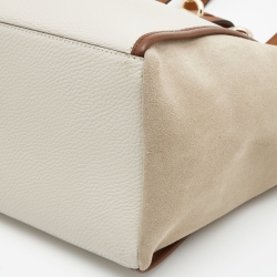 Pre Owned Furla Beige/Cream Leather Toni Perla Tote