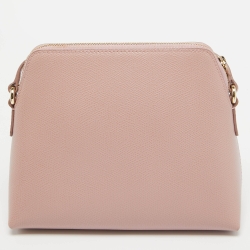 Pre Owned Furla Pink Leather Boheme Crossbody Bag