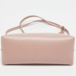 Pre Owned Furla Pink Leather Boheme Crossbody Bag
