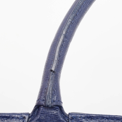 Pre Owned Furla Blue Leather Josi East West Tote