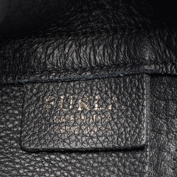 Pre Owned Furla Black Pebbled Leather Small Capriccio Tote