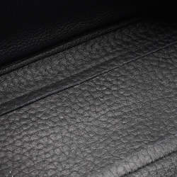 Pre Owned Furla Black Pebbled Leather Small Capriccio Tote