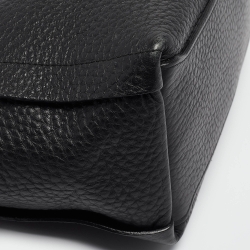 Pre Owned Furla Black Pebbled Leather Small Capriccio Tote