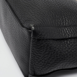 Pre Owned Furla Black Pebbled Leather Small Capriccio Tote