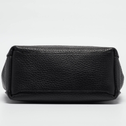 Pre Owned Furla Black Pebbled Leather Small Capriccio Tote