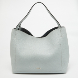 Pre Owned Furla Light Blue Leather Primula Tote