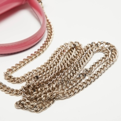 Pre Owned Furla Pink Rubber Mini Metropolis Top Handle Bag