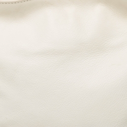 Furla White/Black Leather Hobo