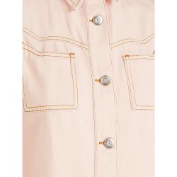 Pre Owned Ganni Pink Denim Shirt DK  34