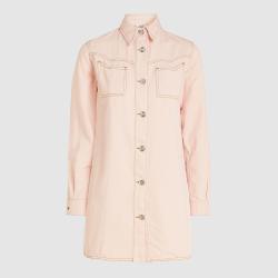 Pre Owned Ganni Pink Denim Shirt DK  34
