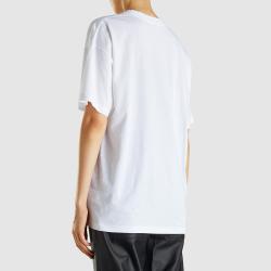 Pre Owned Ganni White Davis Flower Print Graphic T-shirt M/L