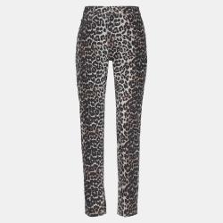 Ganni Multicolor Animal Print Denim Jeans M Waist 28"