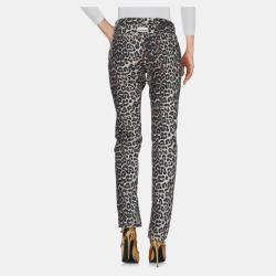 Ganni Multicolor Animal Print Denim Jeans M Waist 28"