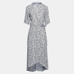 Pre Owned Ganni Viscose Midi Dress EU 42