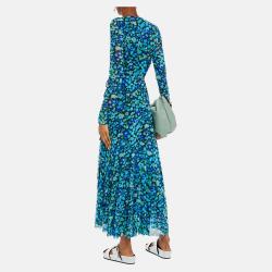 Pre Owned Ganni Polyamid Maxi Dress EU 44