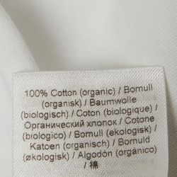 Pre Owned Ganni White Jersey Peach Print Relaxed T-Shirt M